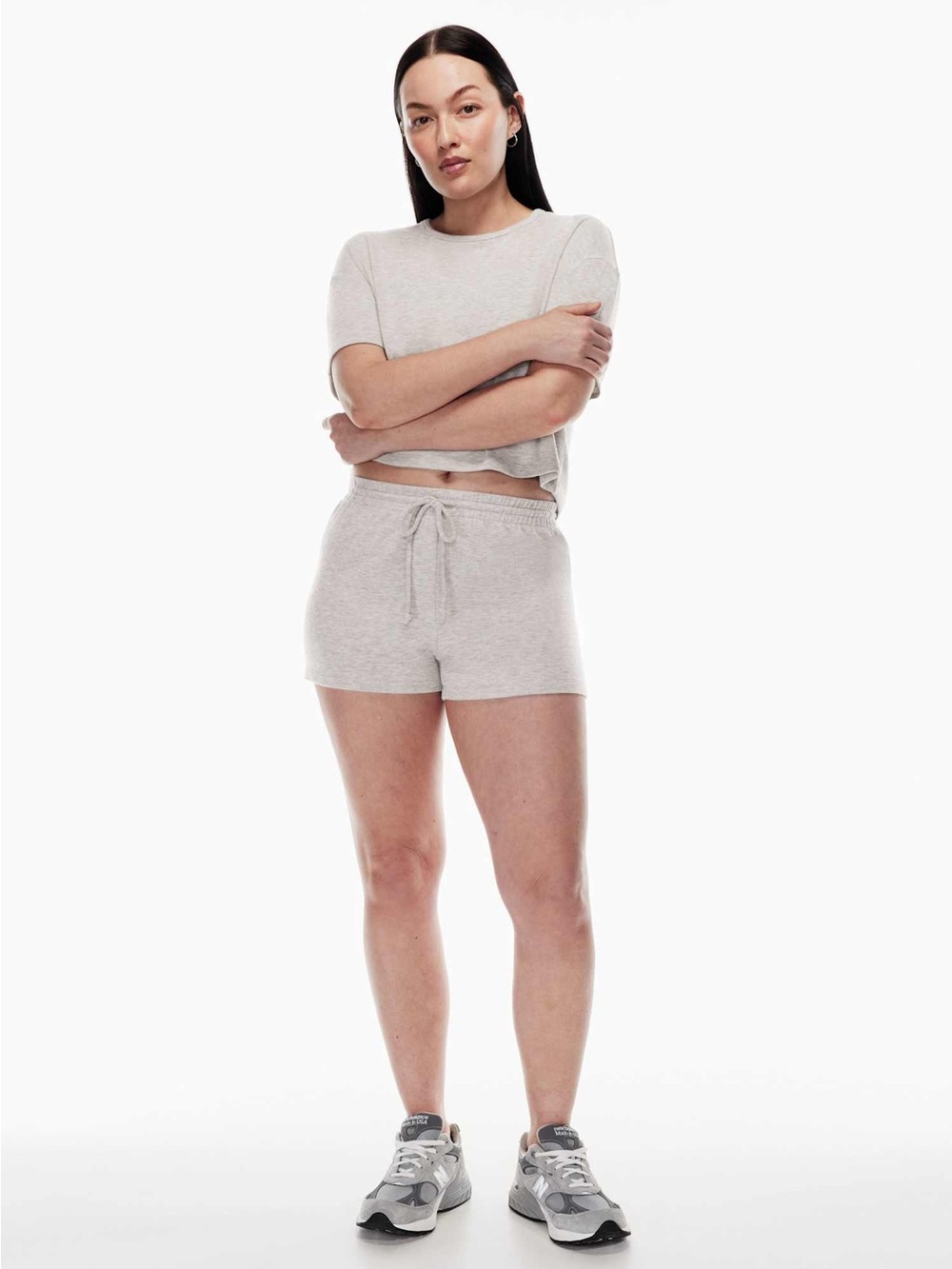 Wilfred Free Lounge Mini Shorts Heather Grey XS Sold Out $48